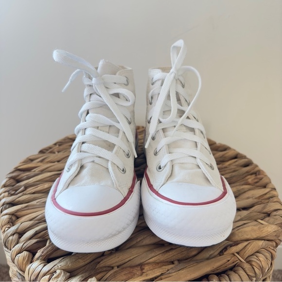 Converse Chuck Taylor All Star Hi Lift Sneaker - Little Kid - White Size 1 - Picture 4 of 12